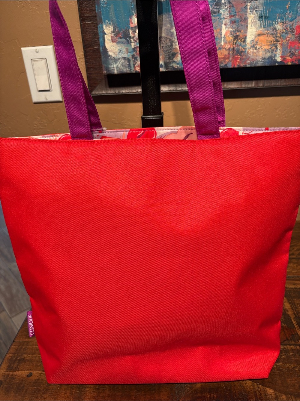 Clinique NEW Canvas Tote & Cosmetic Bag Set - Picture 6 of 7